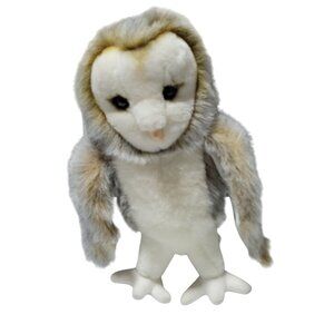 Fiesta Barn Owl 11 inch Plush Bird Realistic Stuffed Animal Gray Brown Toy